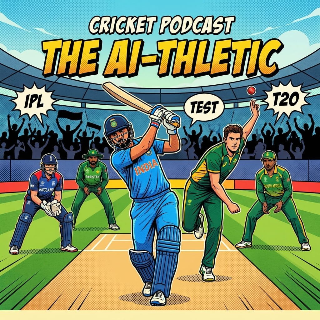The AI-thletic Cricket podcast cover art
