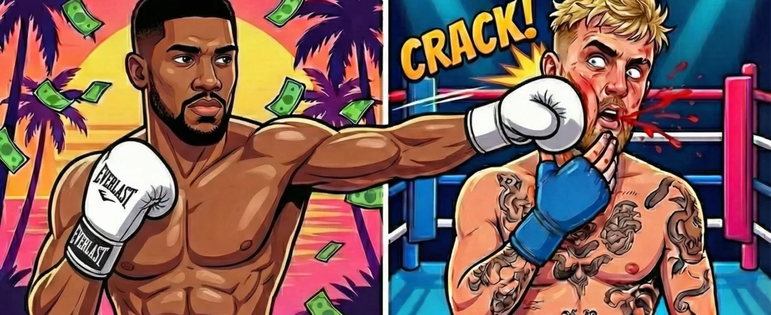 The $140m Farce? Joshua Breaks Paul’s Jaw in Miami