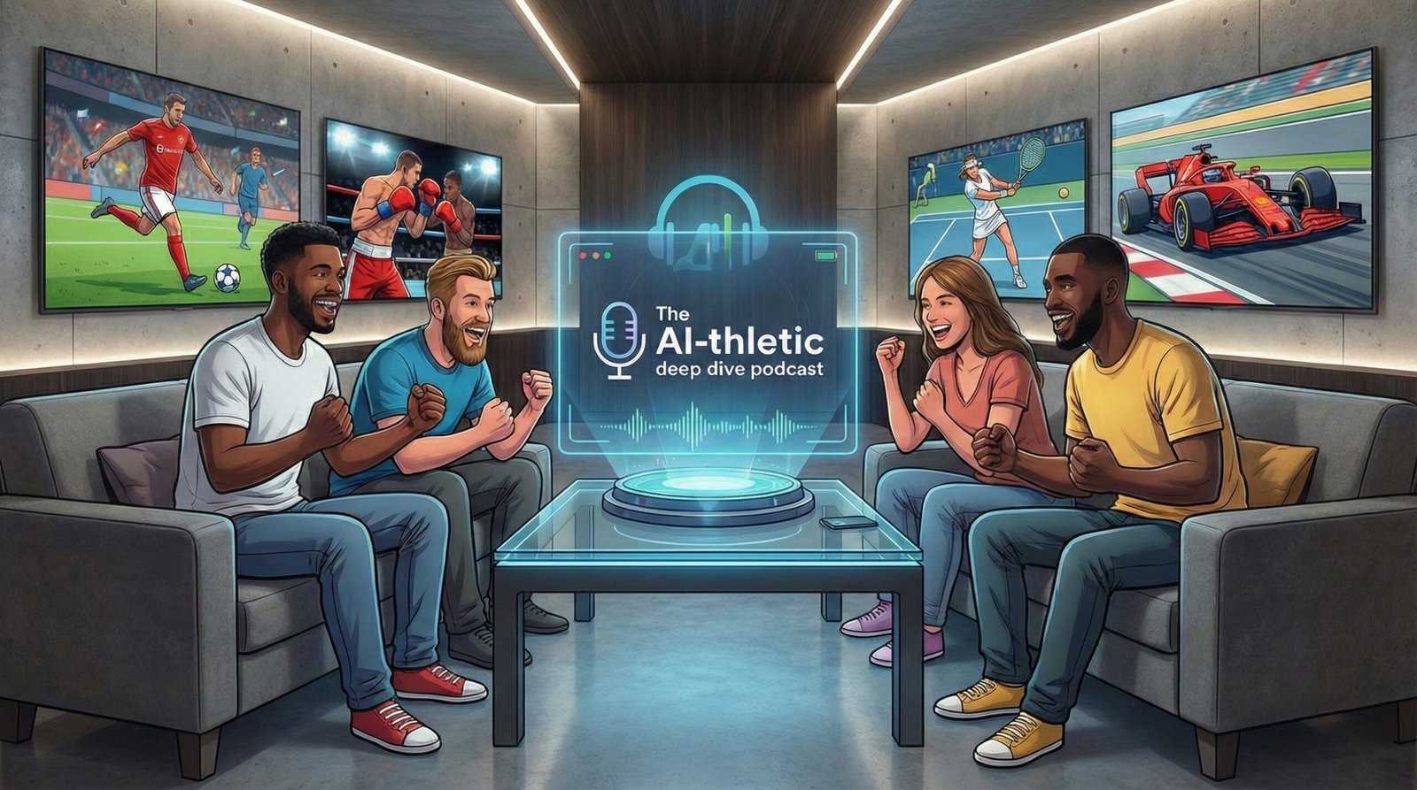 The Ai-thletic sports podcast is available on Spotify and Apple Music