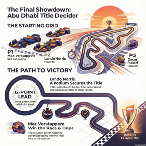 F1 Abu Dhabi final race of the season - infographic